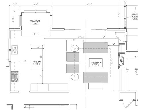 Are Dimensions Of Kitchen Living Room Ok