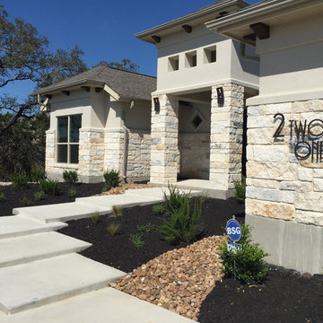 modern house numbers - customer photo
