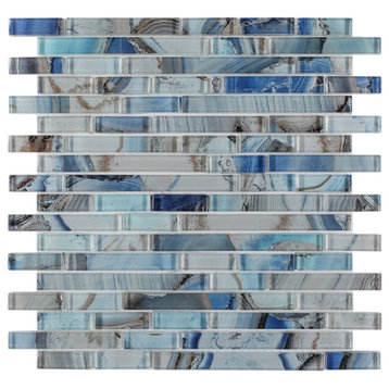 Linear Shell Blue 11.75 x 12