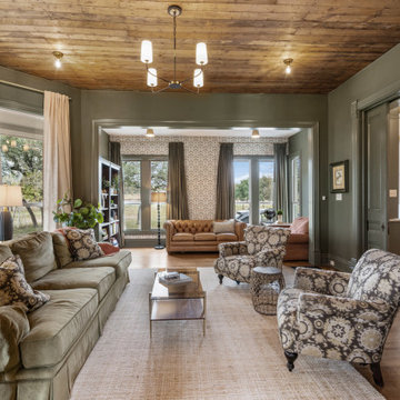 Cozy Family Room Remodel with Rustic Charm and Modern Comfort