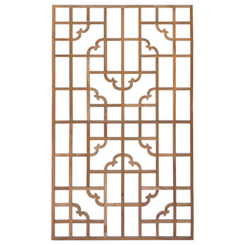 Rectangular Plain Wood Geometric Pattern Wall Panel Hws720