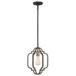 Savoy House - Savoy House 7-0305-1-96 Westwood - 1 Light Mini-Pendant - Natural materials and muted colors highlight the cWestwood 1 Light Min Barrelwood/Brass *UL Approved: YES Energy Star Qualified: n/a ADA Certified: n/a  *Number of Lights: 1-*Wattage:60w E26 Medium Base bulb(s) *Bulb Included:No *Bulb Type:E26 Medium Base *Finish Type:Barrelwood/Brass