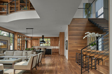 Inspiration for a modern living room remodel in Other
