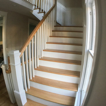 29_Beautiful Oak & White Staircase in Inviting and Quaint Home, Arlington VA 222