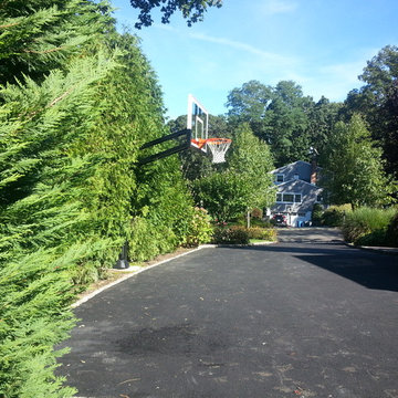 Mark D's Pro Dunk Gold Basketball System on a 30x26 in Cold Spring Harbor, NY