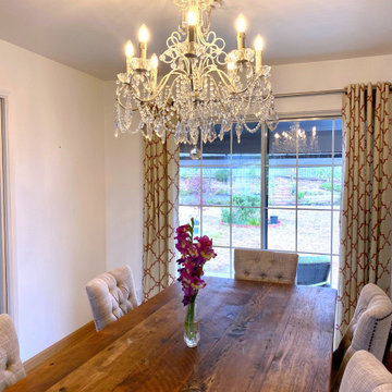 Iron chandelier with crystals for living room
