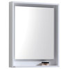 Bosco 24"Bathroom Vanity With Quartz Countertop, Matching Mirror, High Gloss Whi