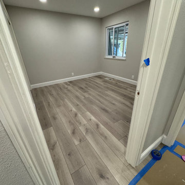 Home Remodel/ One Bath/paint/popcorn removal/LED Can lights/baseboards/Flooring