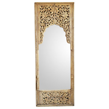Tall Carved Window Facade Mirror 2