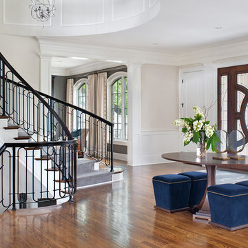 Approachably Elegant Upper Makefield Foyer