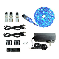 NEW Cut and Connect Series: Super Bright Flexible Strip 3M Kit in Blue - Undercabinet Lighting