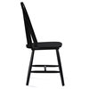 GDF Studio Crosby Farmhouse Cottage High Back Spindled Dining Chairs, Set of 2, Black