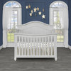 Madison 5-In-1 Curved Top Convertible Crib, Antique Gray Mist