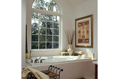 Example of a classic bathroom design in Other