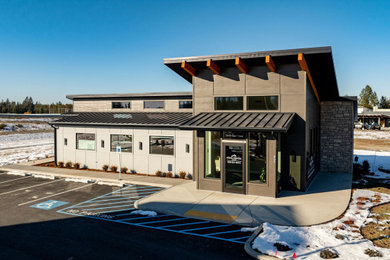 Example of a one-story exterior home design in Other