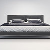 Chelsea Queen Bed, Slate Leatherette