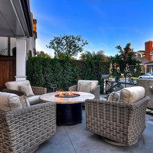 outdoor fireplace