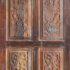Consigned Hand-Carved Rustic Barn Door, Sliding Door, Custom Farmhouse Doors