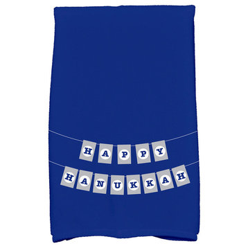 Banner Day, Word Print Kitchen Towel, Blue, 18 x 30"