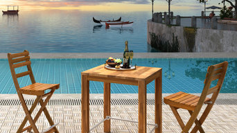 Interbuild Balcony & Garden Series, bar table with chair