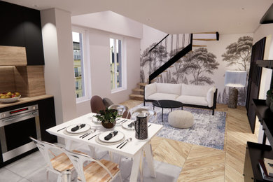 Réalisation d'un salon design.