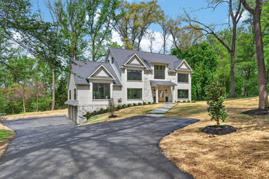 Inspiration for a transitional exterior home remodel in Philadelphia