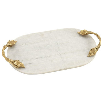 Glam White Marble Tray 49640