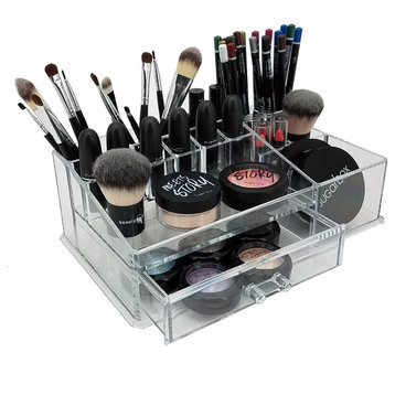 OnDisplay Deluxe Cosmetic Makeup and Jewelry Organization Tray - Perfect for Va