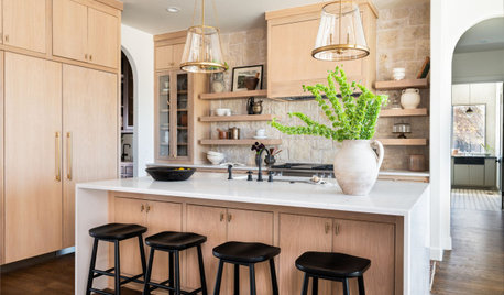 Kitchen of the Week: Warm Neutral Style in Wood and Limestone