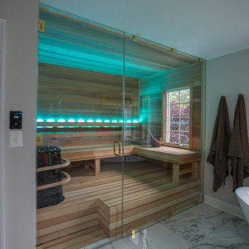 Indoor Sauna with Color Light Therapy