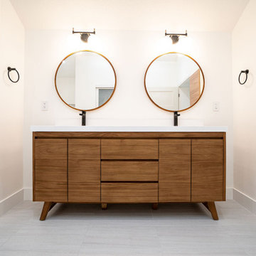 Avanity Coventry 72″ bathroom vanity in Natural Teak