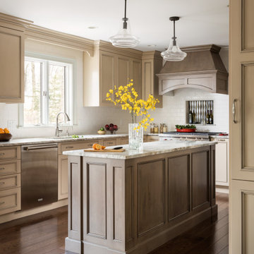 Butternut Traditional Painted Island Kitchen Remodel