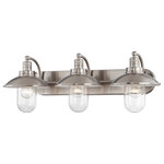 Minka Lavery - 3-Light Bath, Brushed Nickel With Clear Glass - Number of Bulbs: 3