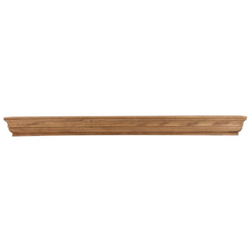 Dogberry Collections Shaker Wood Mantel, Aged Oak, 48"
