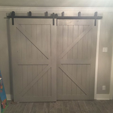 Great Britain Barn Doors over closet (Bypass Track)