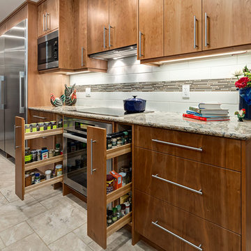 Flanking the stove: everything you need when cooking