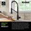 Bolden Commercial Pull-Down 1-Handle Kitchen Filter Faucet, 3-Function, MB