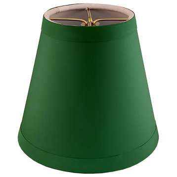 Royal Designs Empire Flame Clip On Chandelier Lamp Shade, Green, Single