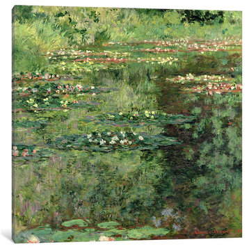 "The Waterlily Pond, 1904 " by Claude Monet, Canvas Print, 18"x18"
