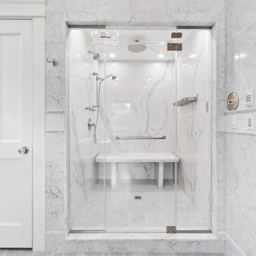 Statuario Principe Porcelain Shower