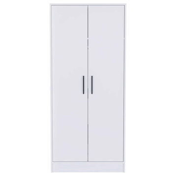 Rio 2-Door Armoire, White