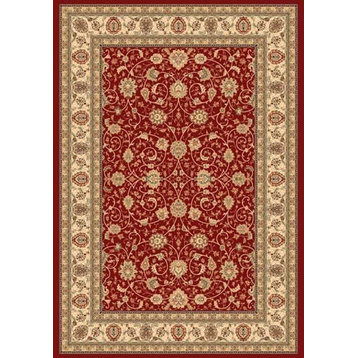 Dynamic Rugs Ancient Garden 57120-1464 Rug 2'2"x11' Red/Ivory Rug