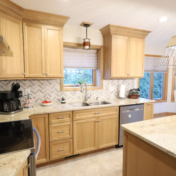 Warm Wood Wonder: White Oak Kitchen Remodel with Smart Storage