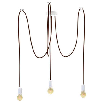 Brown And White Pendant Light Chandelier