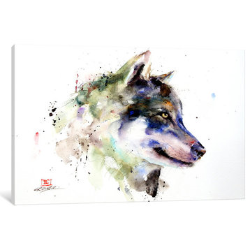 "Wolf" Print by Dean Crouser, 18"x12"x1.5"
