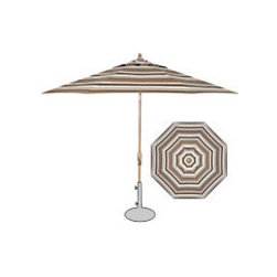 Treasure Garden 7.5' Push Tilt Umbrella - Sahara Stripe - Outdoor Umbrellas