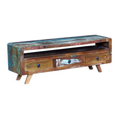 50 Most Por Media Storage And Units For 2018 Houzz Uk Vidaxl Solid Reclaimed Wood Tv Cabinet With 3 Drawer Stands