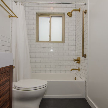 MidCentury Inspired Family Bathroom