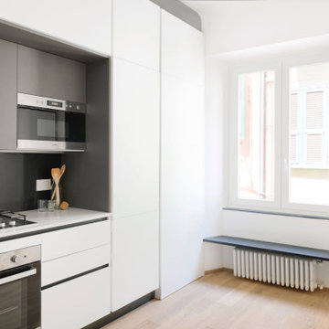 Parete funzionale con cucina