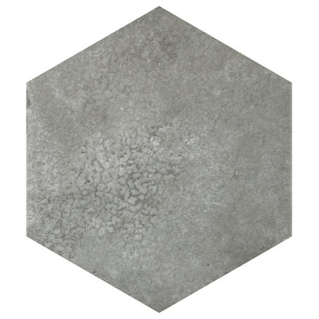 Heritage Hex Shadow Porcelain Floor and Wall Tile